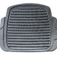 Leo Luxury Carpet Universal CAR MAT- Black (4-Piece Set)