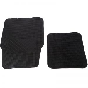 Leo Promotion Broad fit Mat Car Mats (Black) Set of 4